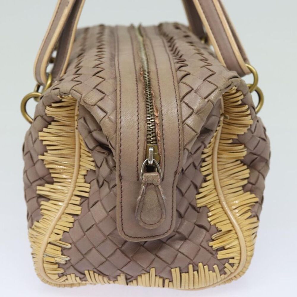 Bottega Veneta Intrecciato Hand Bag Leather Beige - Picture 3 of 6